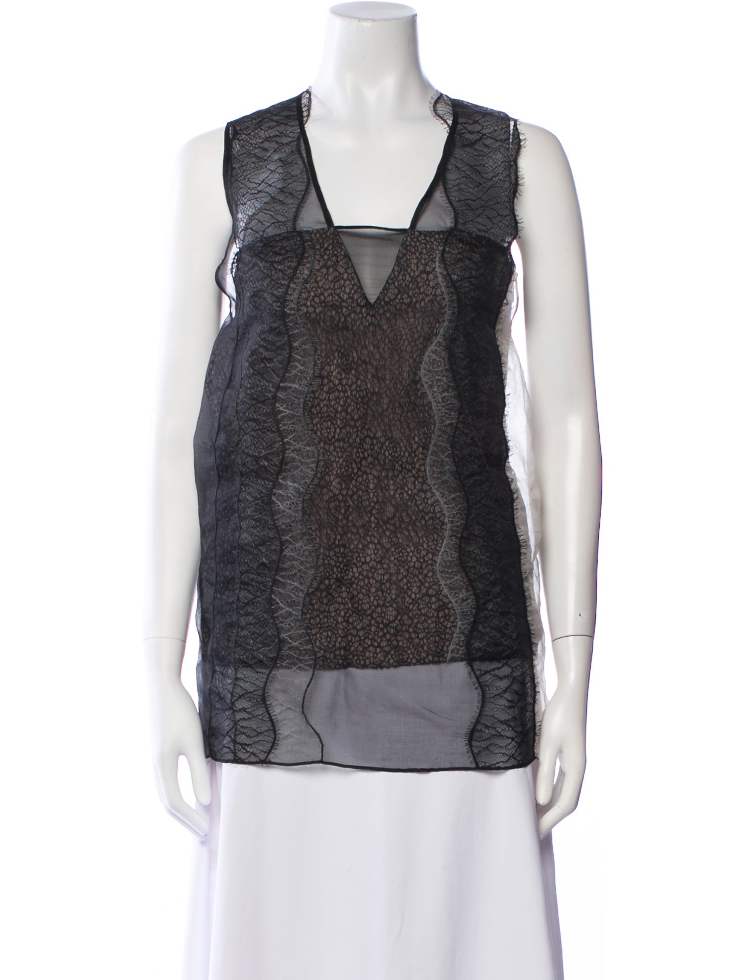 3.1 Phillip Lim Printed Square Neckline Top