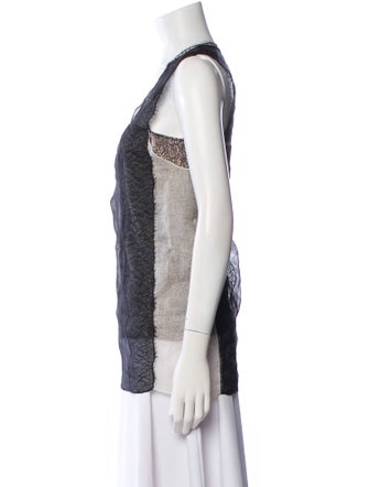 3.1 Phillip Lim Printed Square Neckline Top