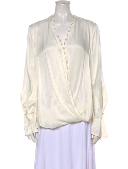 3.1 Phillip Lim V-Neck Long Sleeve Blouse