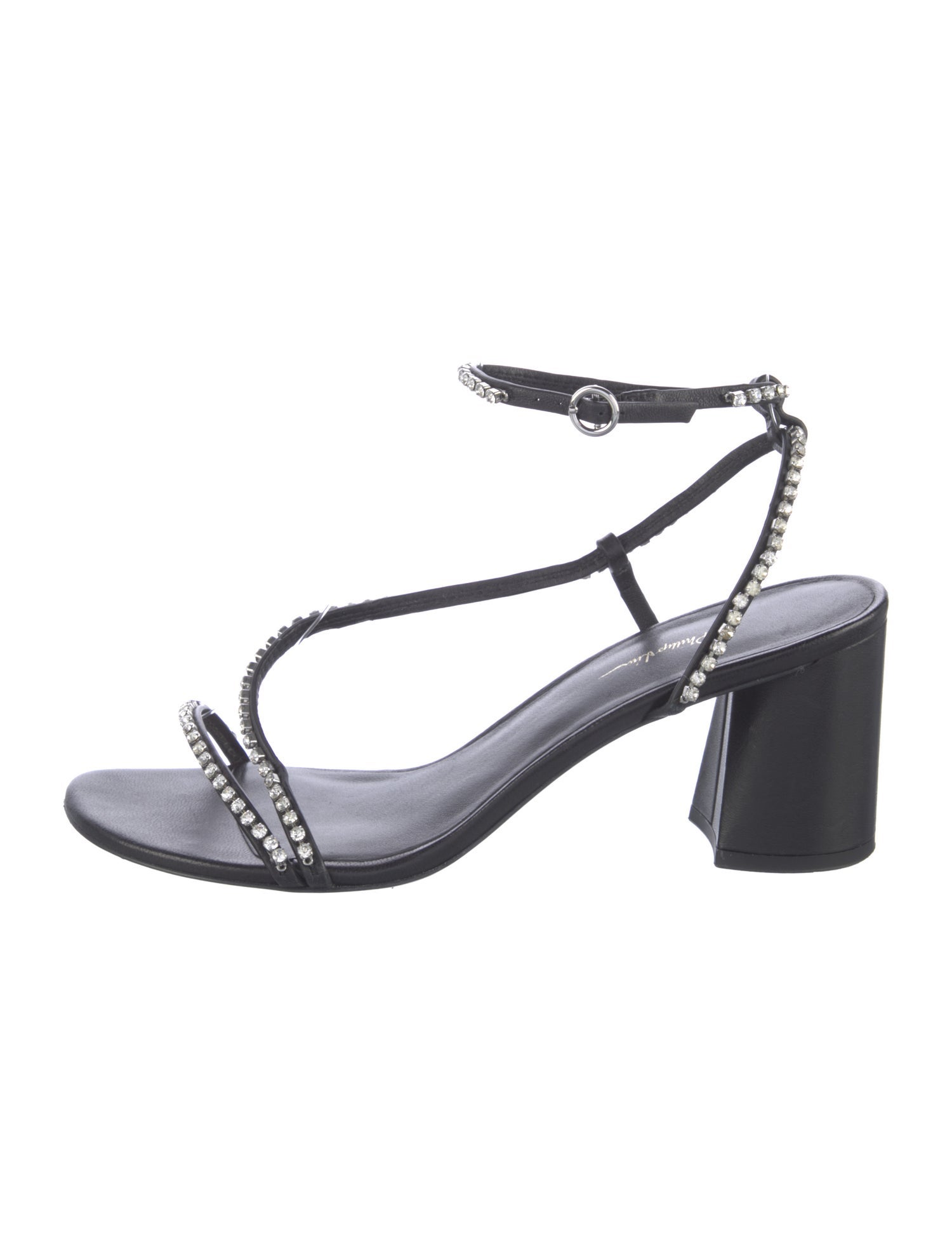 3.1 Phillip Lim Leather Crystal Embellishments Sandals