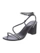 3.1 Phillip Lim Leather Crystal Embellishments Sandals