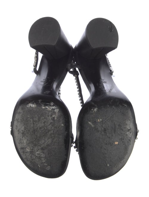 3.1 Phillip Lim Leather Crystal Embellishments Sandals