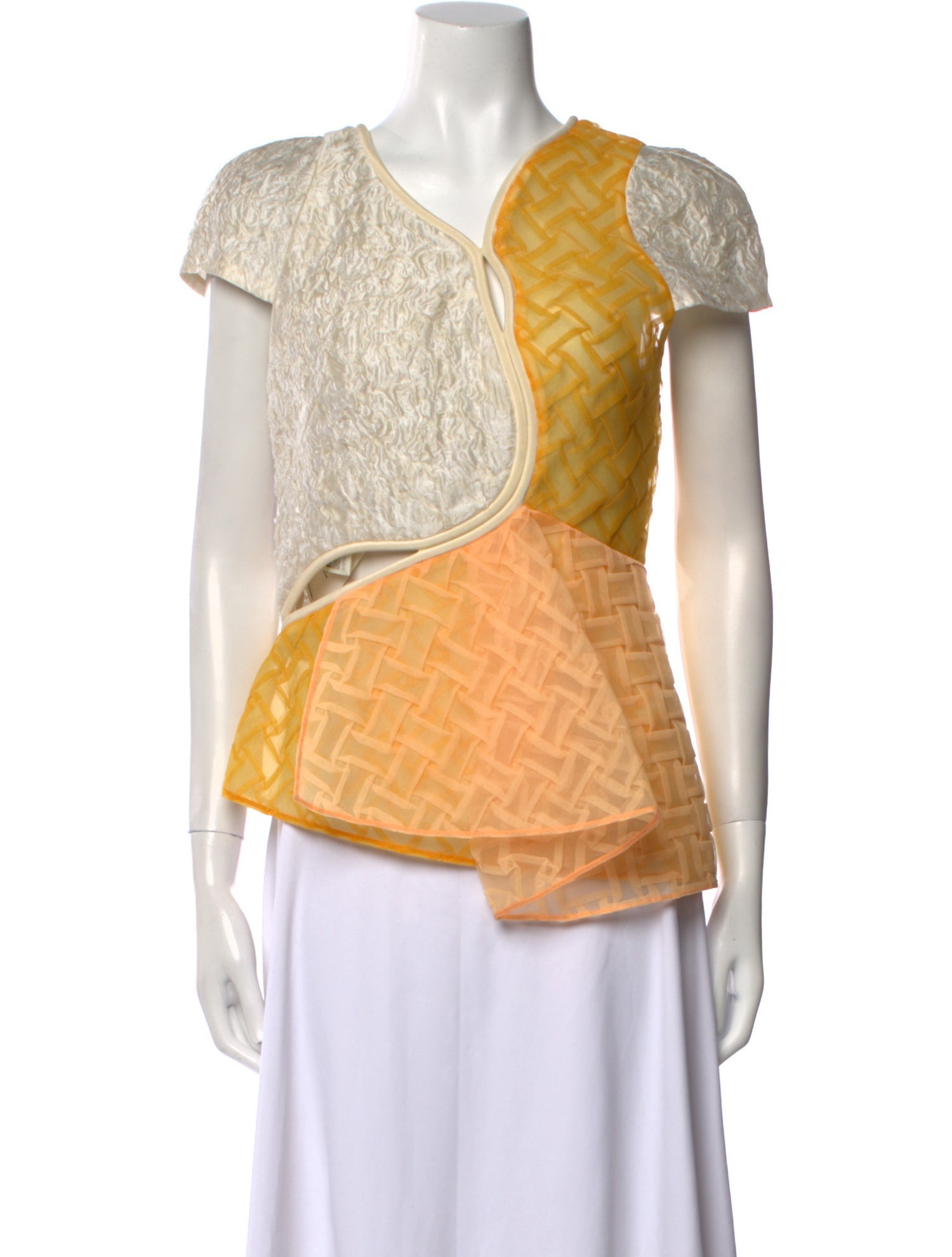 3.1 Phillip Lim Printed V-Neck Top