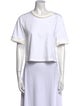 3.1 Phillip Lim Scoop Neck Short Sleeve Crop Top