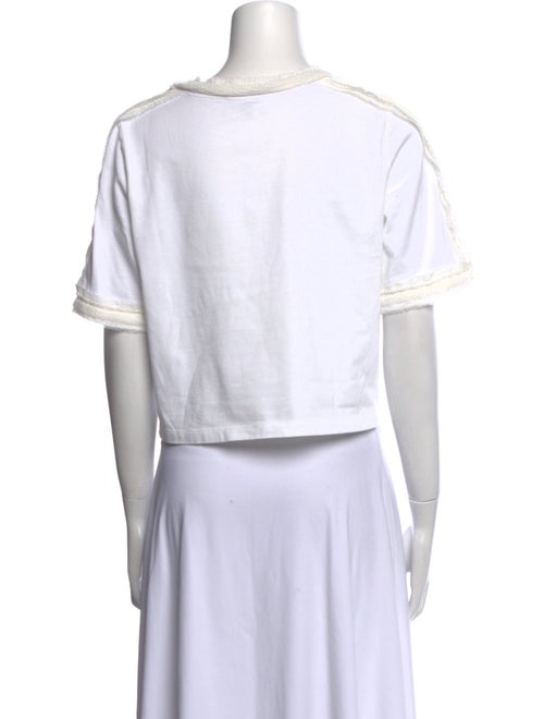3.1 Phillip Lim Scoop Neck Short Sleeve Crop Top