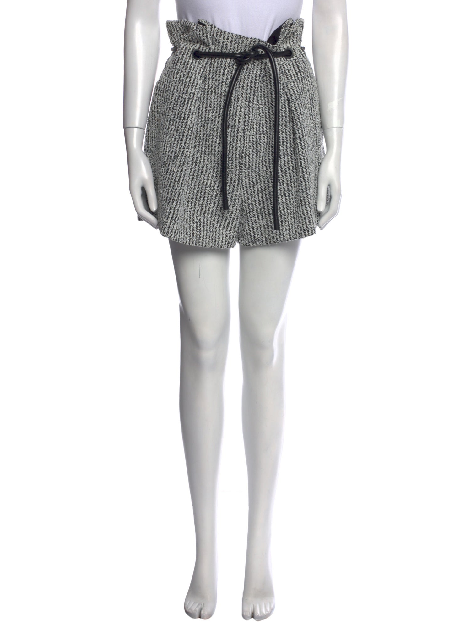 3.1 Phillip Lim Tweed Pattern Mini Shorts