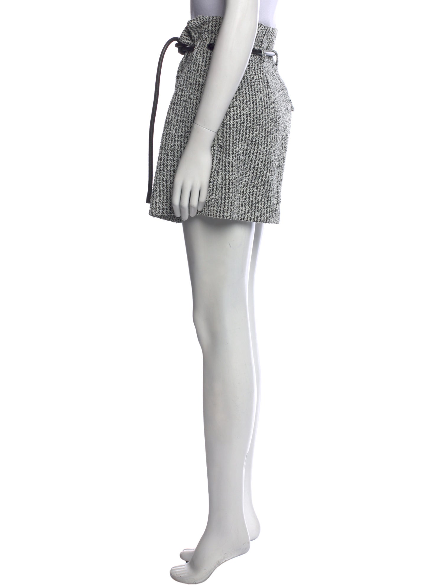 3.1 Phillip Lim Tweed Pattern Mini Shorts