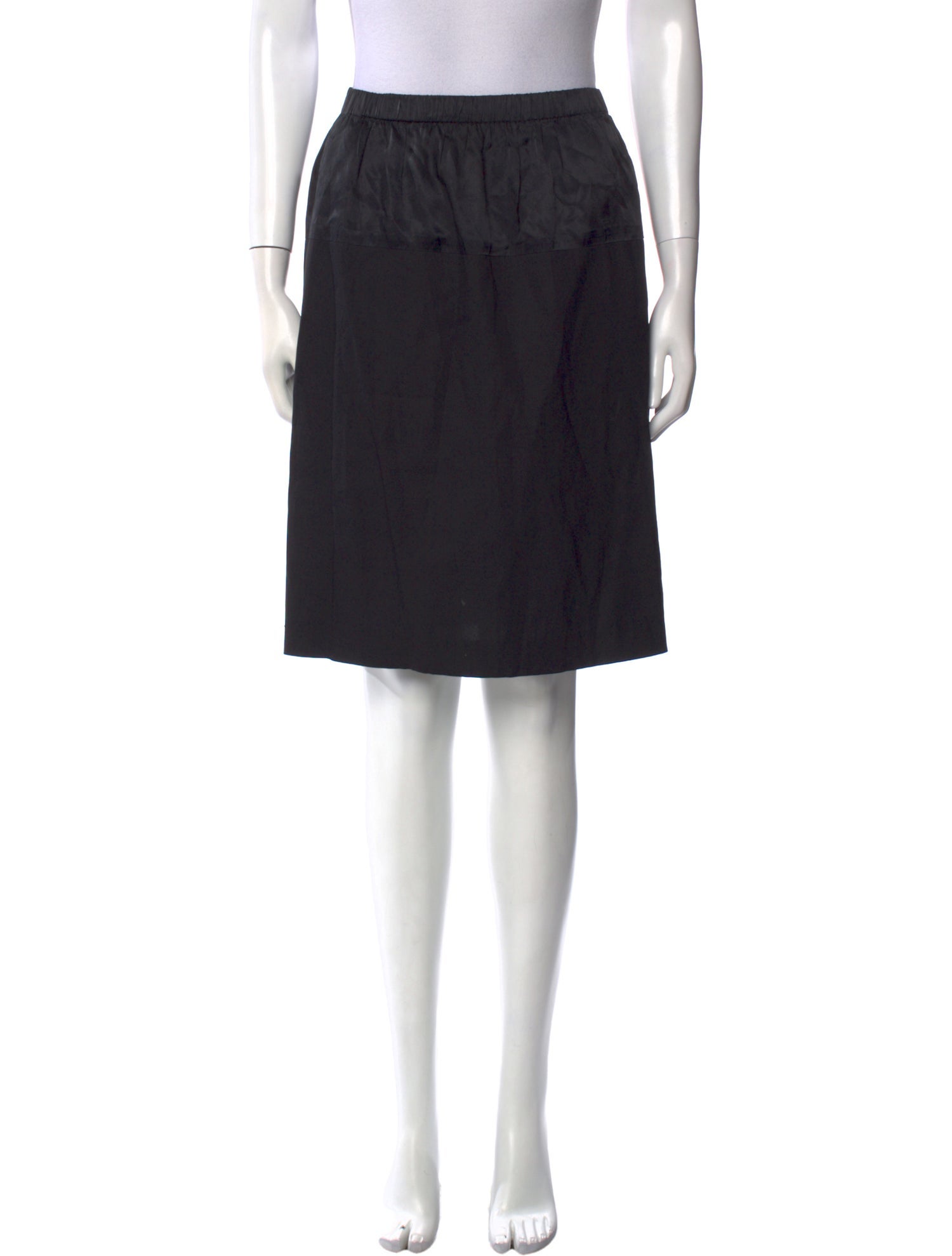 3.1 Phillip Lim Pleated Accents Knee-Length Skirt
