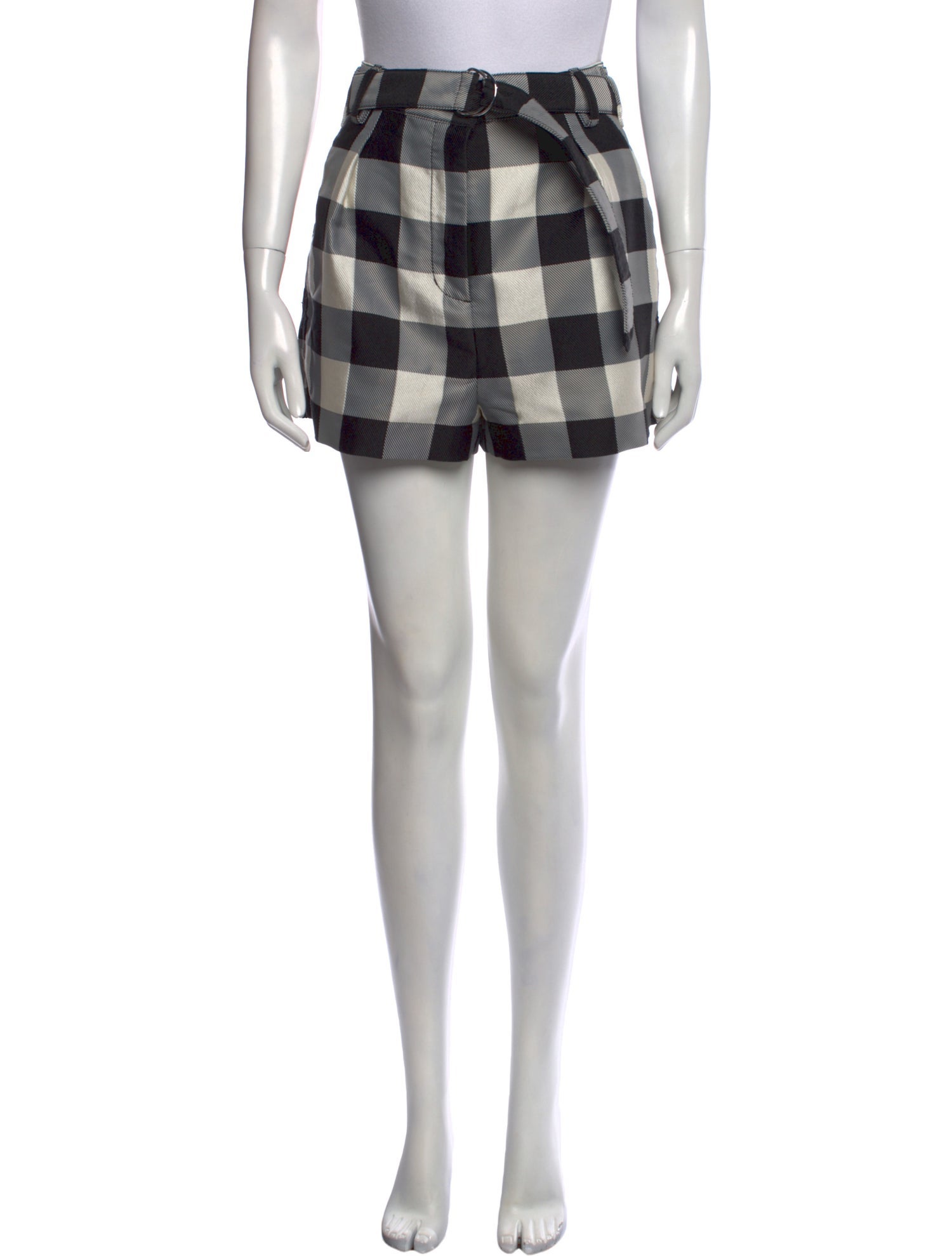 3.1 Phillip Lim Plaid Print Mini Shorts