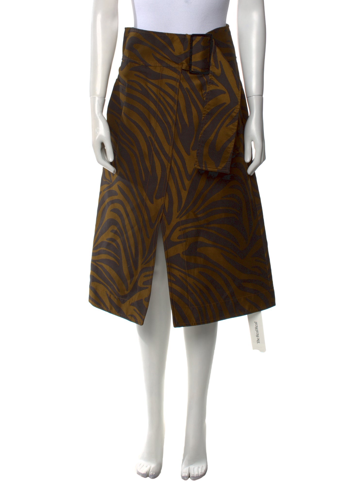 3.1 Phillip Lim Animal Print Midi Length Skirt
