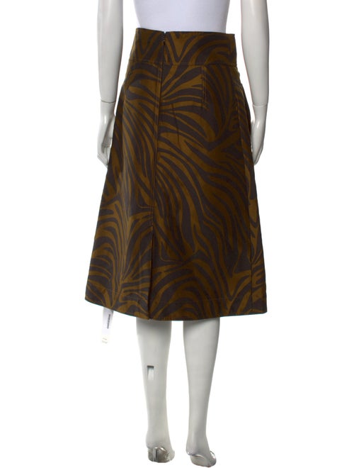 3.1 Phillip Lim Animal Print Midi Length Skirt