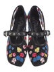 3.1 Phillip Lim Mesh Floral Print Mary Jane Flats