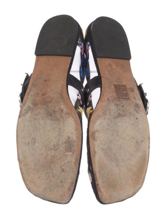 3.1 Phillip Lim Mesh Floral Print Mary Jane Flats