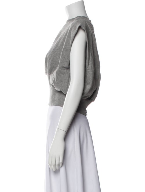 3.1 Phillip Lim Bateau Neckline Short Sleeve Crop Top