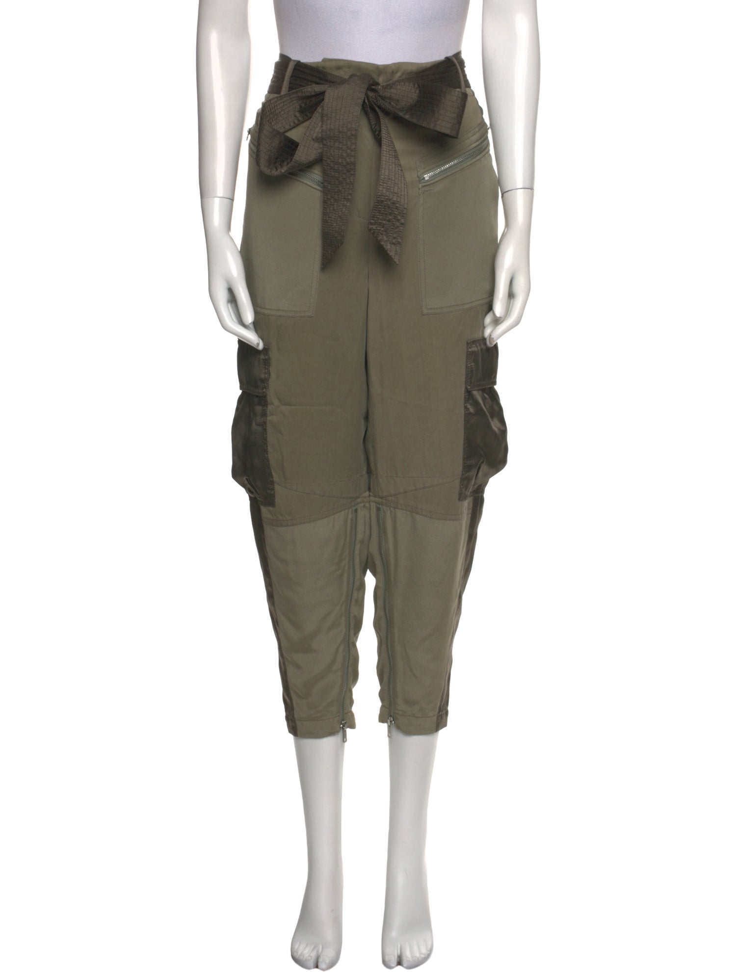 3.1 Phillip Lim Colorblock Pattern Skinny Leg Pants