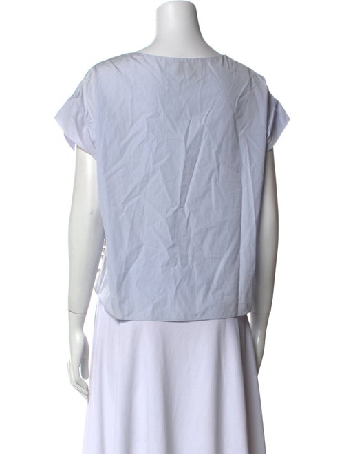 3.1 Phillip Lim Square Neckline Short Sleeve Crop Top