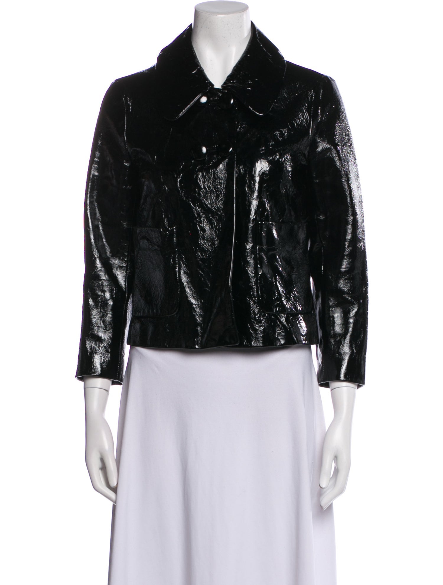 3.1 Phillip Lim Patent Leather Biker Jacket