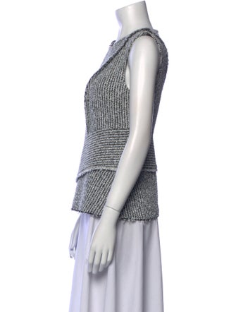 3.1 Phillip Lim Striped Crew Neck Crop Top