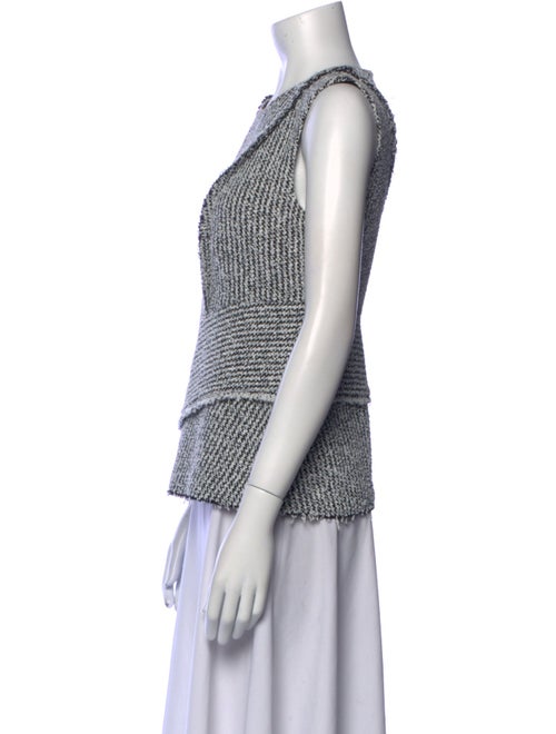 3.1 Phillip Lim Striped Crew Neck Crop Top