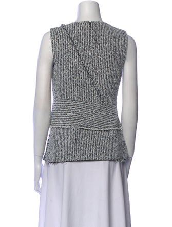 3.1 Phillip Lim Striped Crew Neck Crop Top