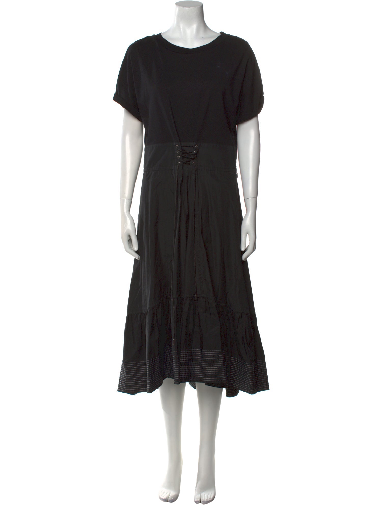 3.1 Phillip Lim Crew Neck Long Dress