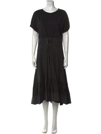 3.1 Phillip Lim Crew Neck Long Dress