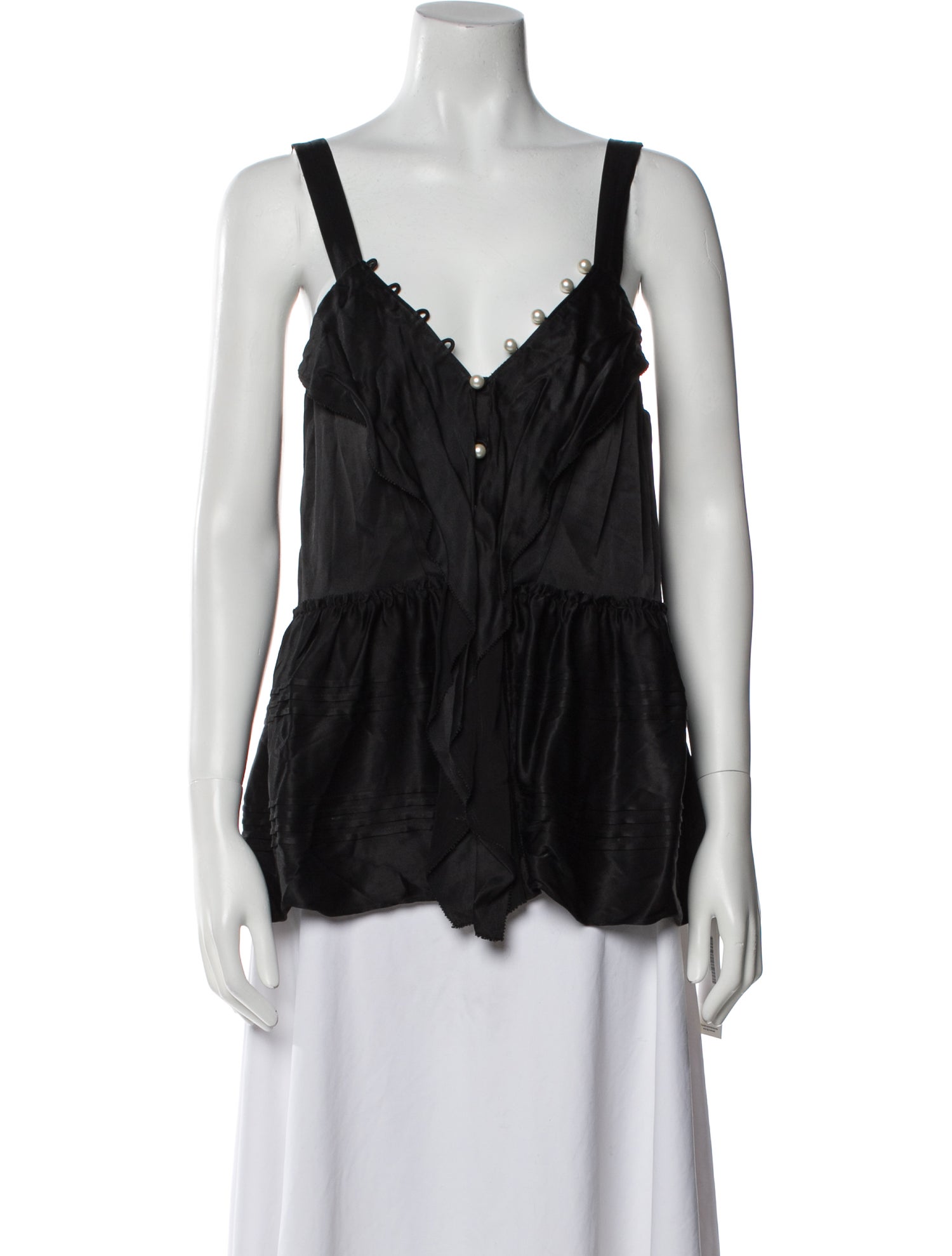3.1 Phillip Lim Square Neckline Sleeveless Top
