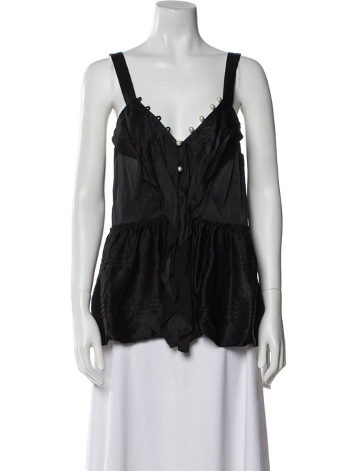 3.1 Phillip Lim Square Neckline Sleeveless Top