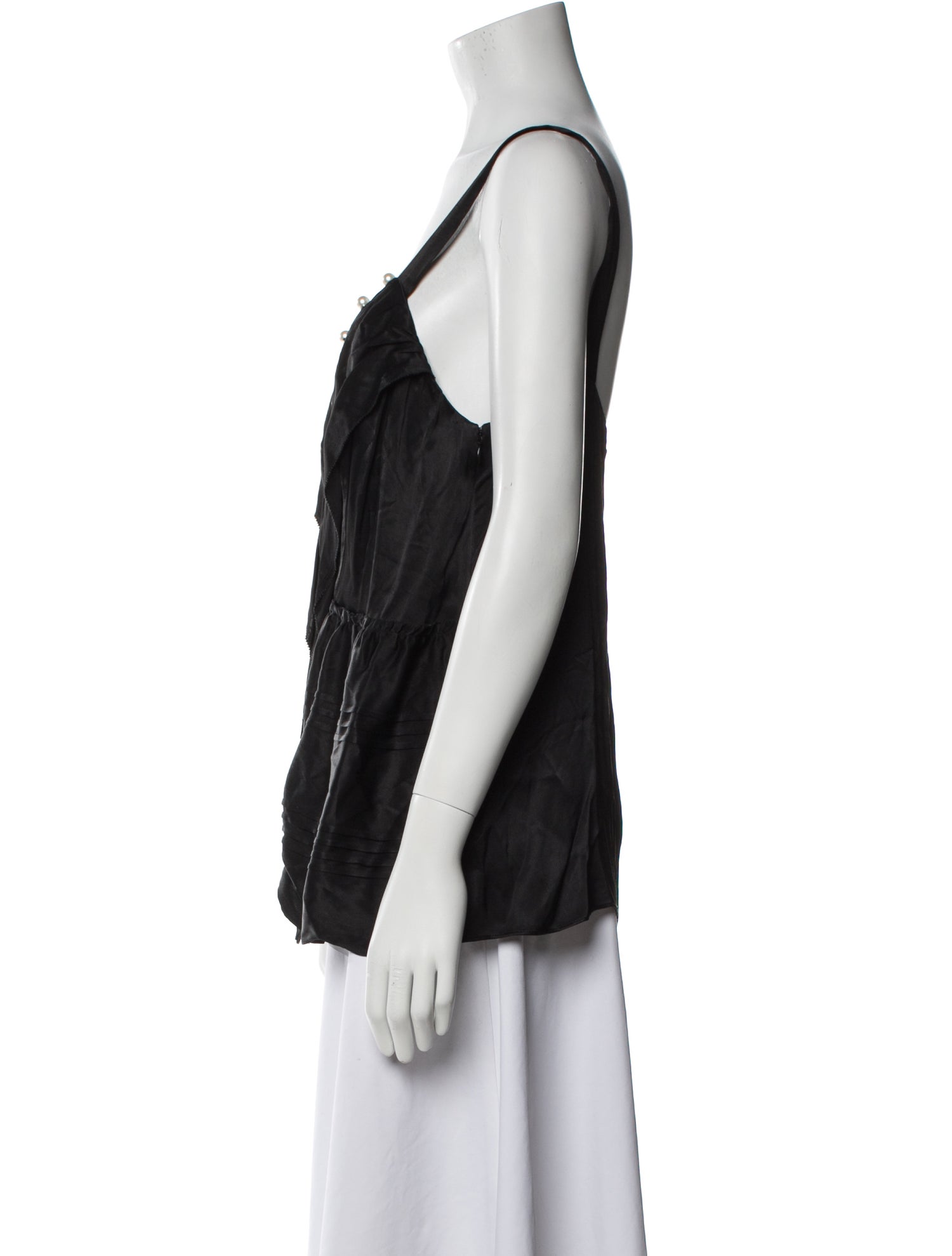3.1 Phillip Lim Square Neckline Sleeveless Top