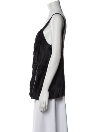 3.1 Phillip Lim Square Neckline Sleeveless Top