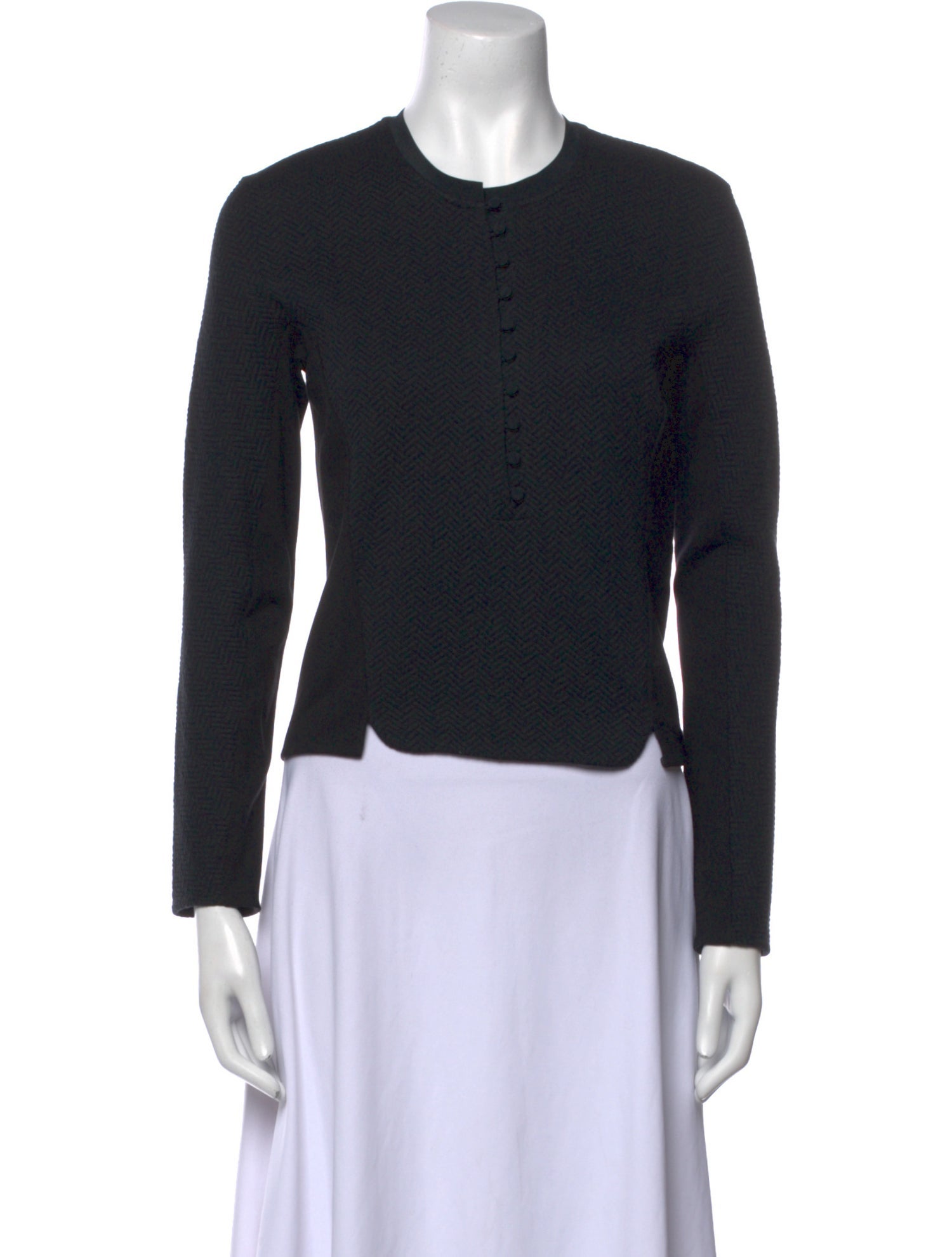 3.1 Phillip Lim Crew Neck Long Sleeve Top