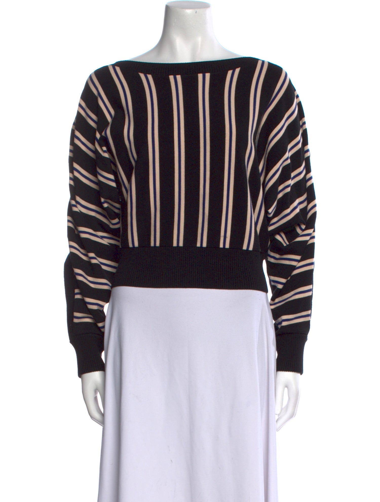 3.1 Phillip Lim Striped Bateau Neckline Sweater
