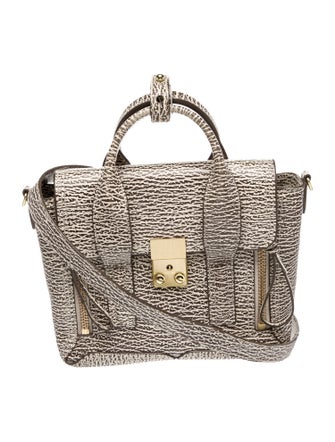 3.1 Phillip Lim Embossed Leather Top Handle Bag