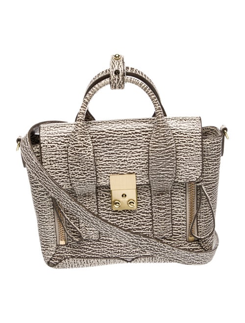 3.1 Phillip Lim Embossed Leather Top Handle Bag