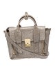 3.1 Phillip Lim Embossed Leather Top Handle Bag