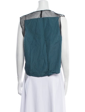 3.1 Phillip Lim Crew Neck Sleeveless Crop Top