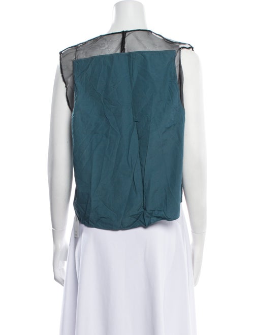 3.1 Phillip Lim Crew Neck Sleeveless Crop Top