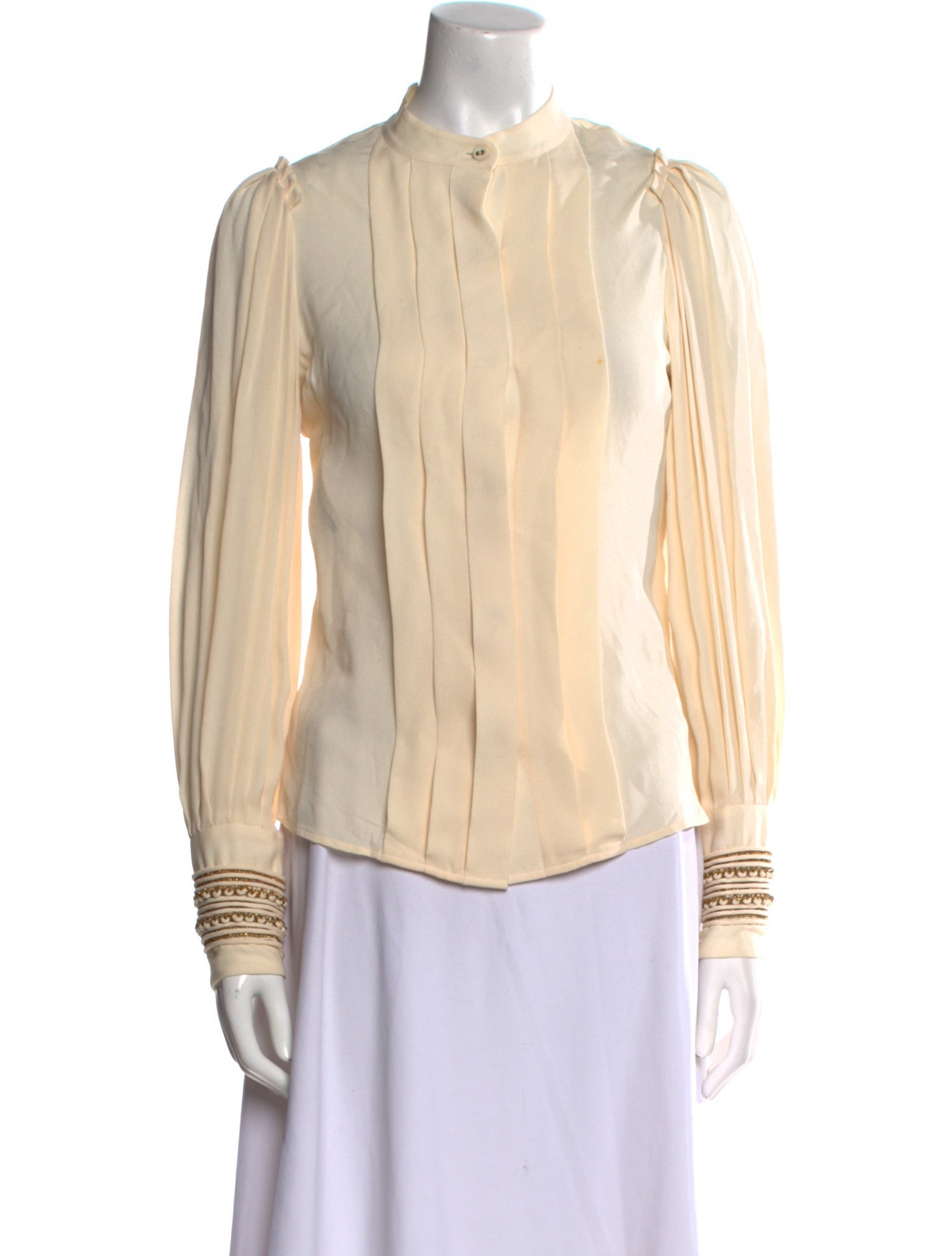 3.1 Phillip Lim Silk Mock Neck Blouse