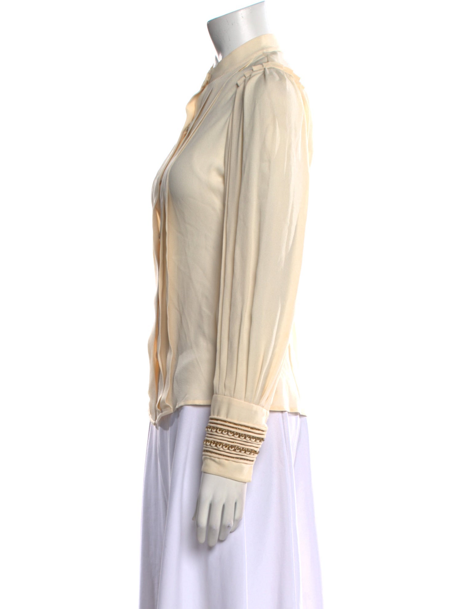 3.1 Phillip Lim Silk Mock Neck Blouse