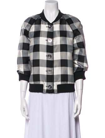 3.1 Phillip Lim Plaid Print Bomber Jacket