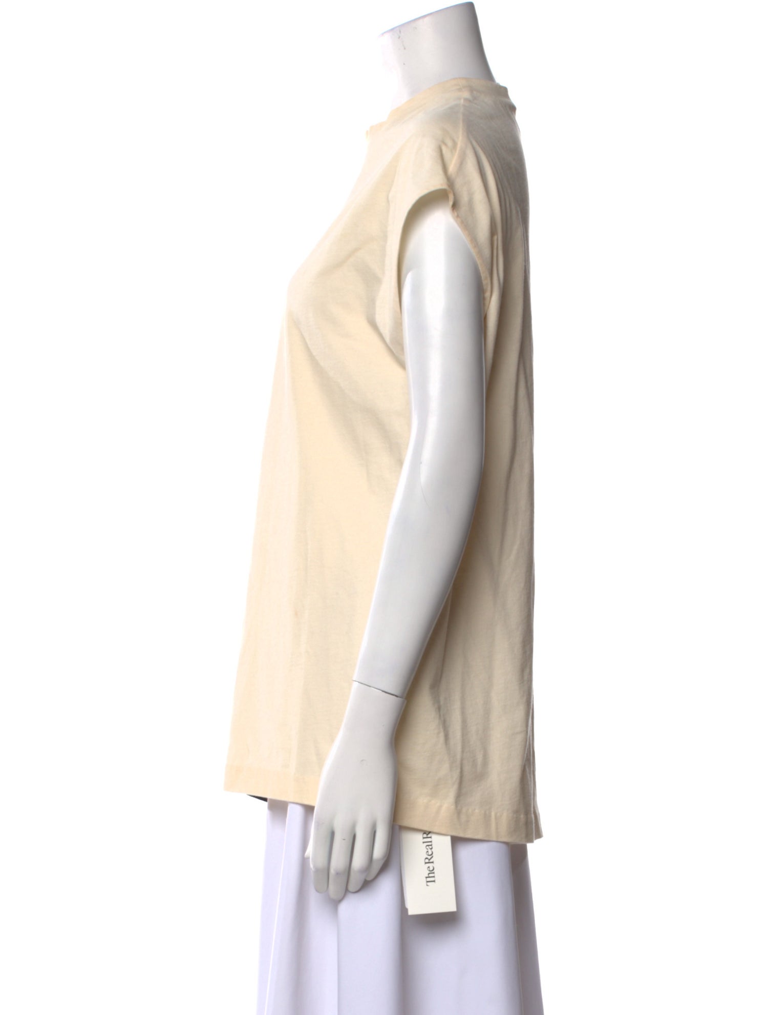 3.1 Phillip Lim Colorblock Pattern Mock Neck T-Shirt