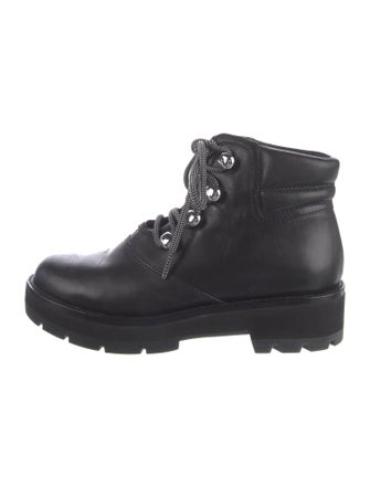 3.1 Phillip Lim Faux Pearl Accents Leather Combat Boots