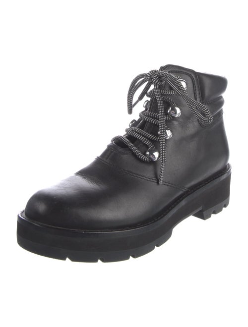 3.1 Phillip Lim Faux Pearl Accents Leather Combat Boots