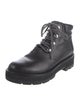 3.1 Phillip Lim Faux Pearl Accents Leather Combat Boots