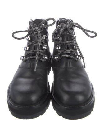 3.1 Phillip Lim Faux Pearl Accents Leather Combat Boots