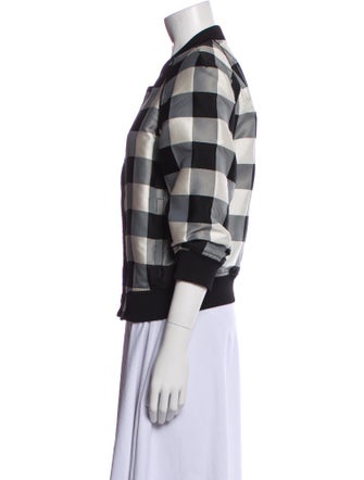 3.1 Phillip Lim Plaid Print Bomber Jacket