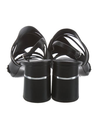 3.1 Phillip Lim Leather Printed Slingback Sandals