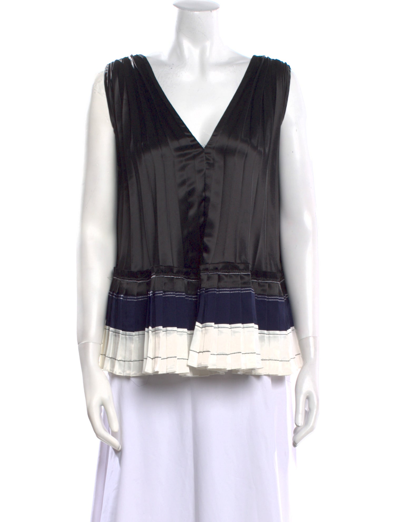 3.1 Phillip Lim V-Neck Sleeveless Blouse
