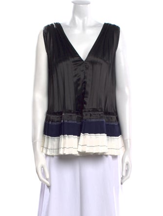 3.1 Phillip Lim V-Neck Sleeveless Blouse