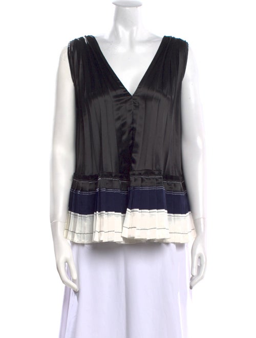 3.1 Phillip Lim V-Neck Sleeveless Blouse